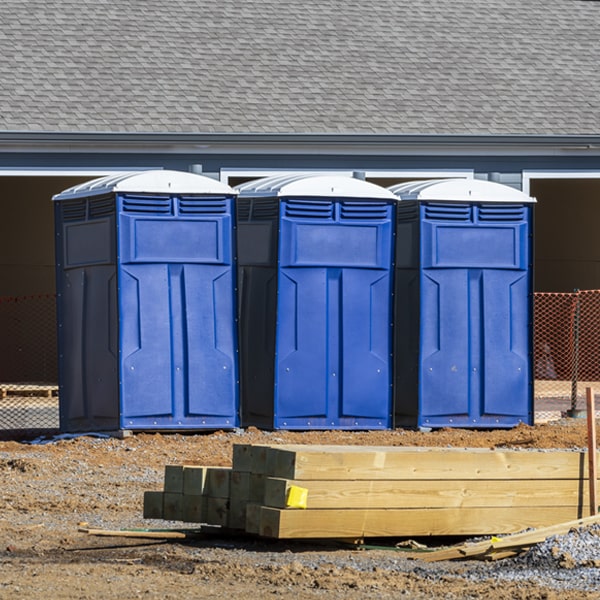 is there a specific order in which to place multiple porta potties in Enon Valley PA